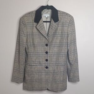 Barneys New York Made In Italy Equestrian Wool Jacket Size 12